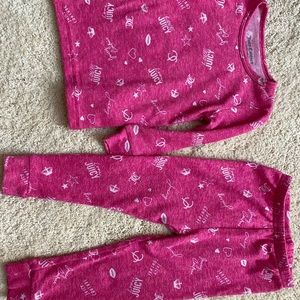 Juicy couture toddler pajamas. 18 months, pink.